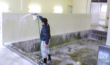 豊田市での浴場清掃システム